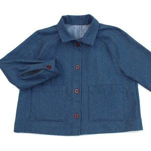 Beaton Denim Chore Crop XL